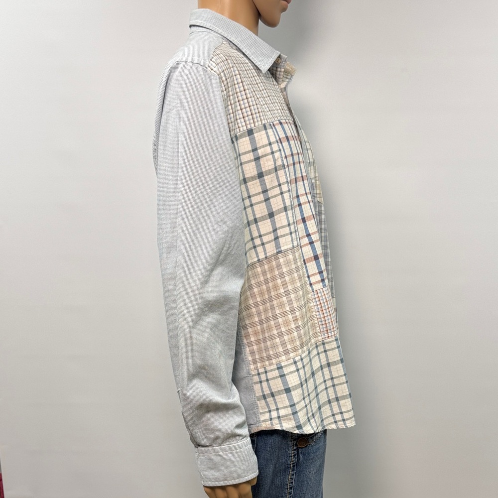 Faconnable Patchwork Cotton Long Sleeve Button-Up… - image 7